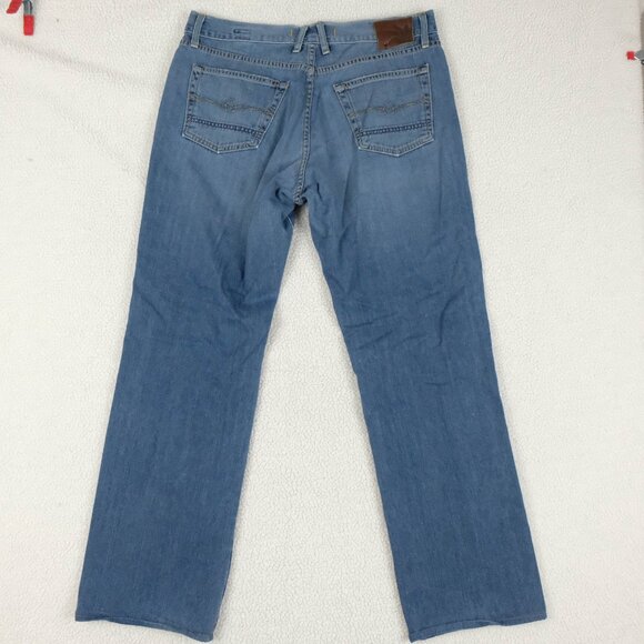 Agave Jeans Mens 36x32 Blue Waterman Straight Leg Medium Wash Denim USA Made - Picture 4 of 14
